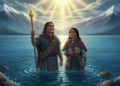 Manco Cápac and the Children of the Sun，The Sun God Inti sends his children out from the waters of Lake Titicaca to civilize humanity and establish the Inca lineage.
