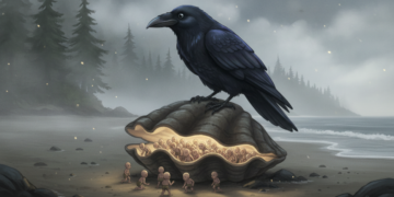Raven and the First Humans in the Clam Shell 23 Raven and the First Humans in the Clam Shell